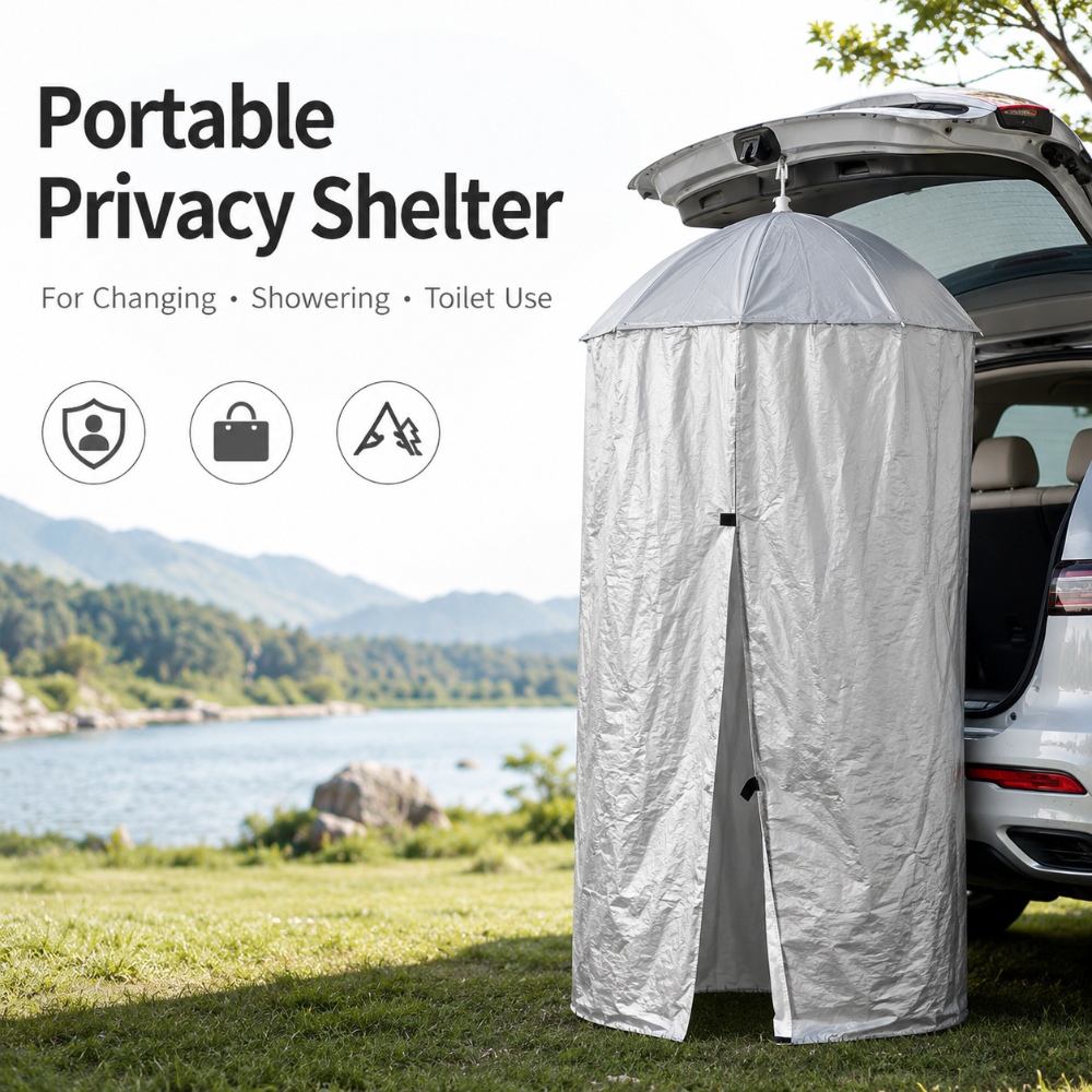 Outdoor Camping Toilet Tent - 1Pcs Emergency Portable Hanging Privacy Shelter