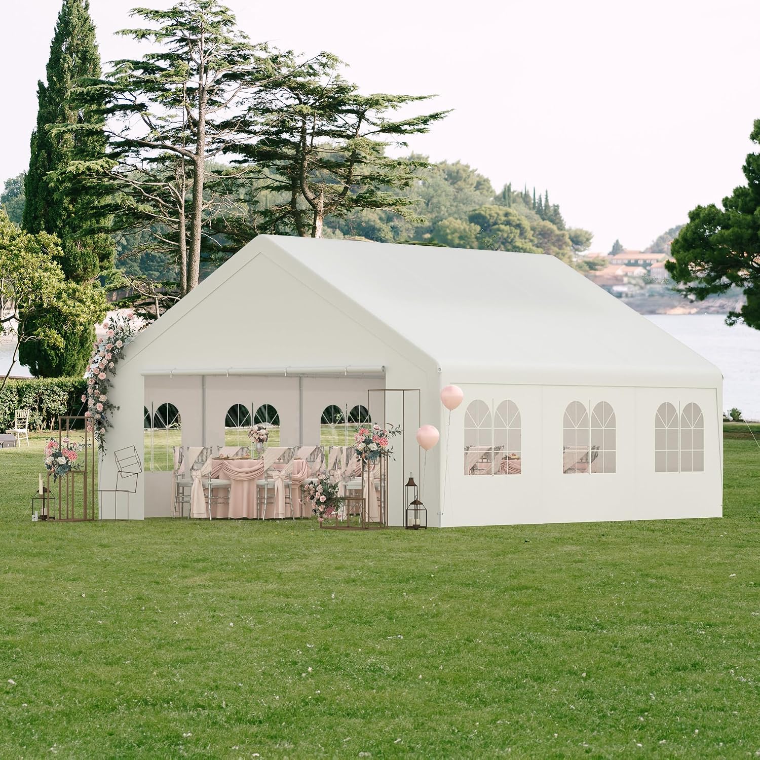 Waterproof Tarp Shelter - 20 X 20 Foot Party Tent