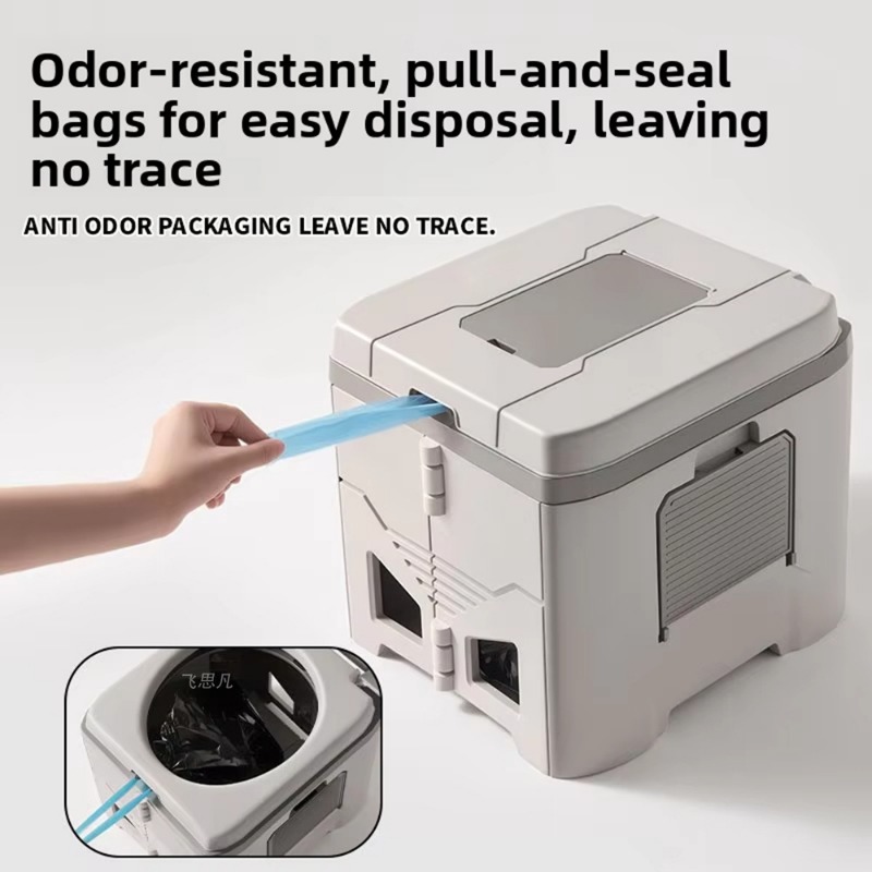 Outdoor Camping Toilet - Adult Odor-Proof Folding Camping Toilet, Portable