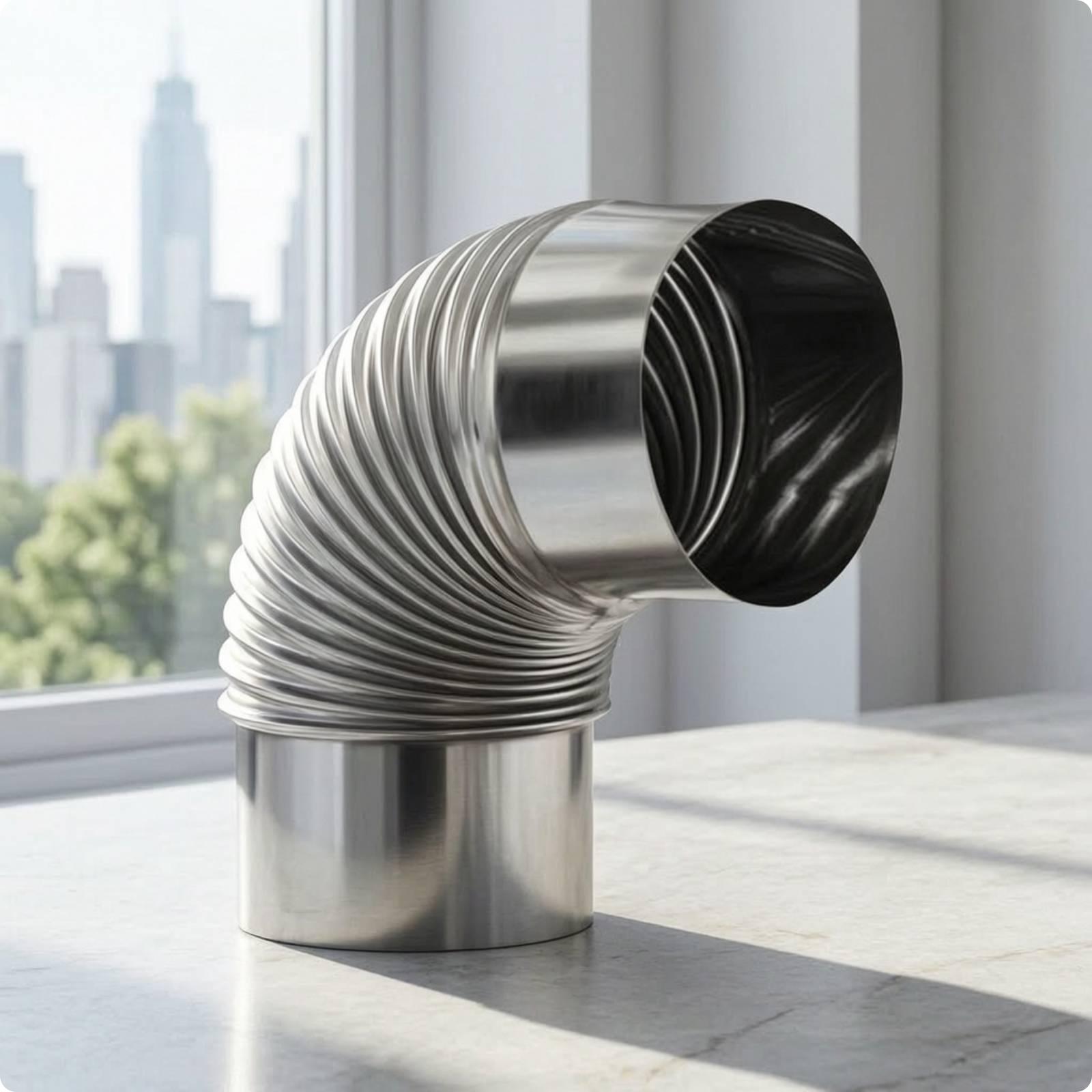 Cooking Outdoor Camping - Durable Stainless Steel Elbow Chimney for