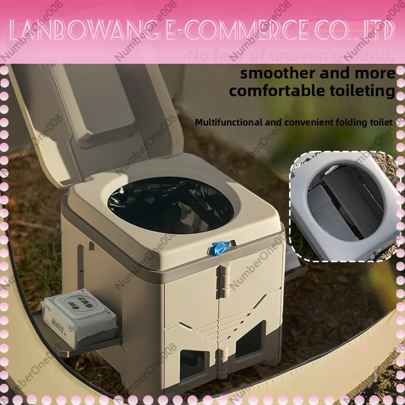 Portable Folding Toilet Odor R - Outdoor Camping Toilet ulasan dan harga