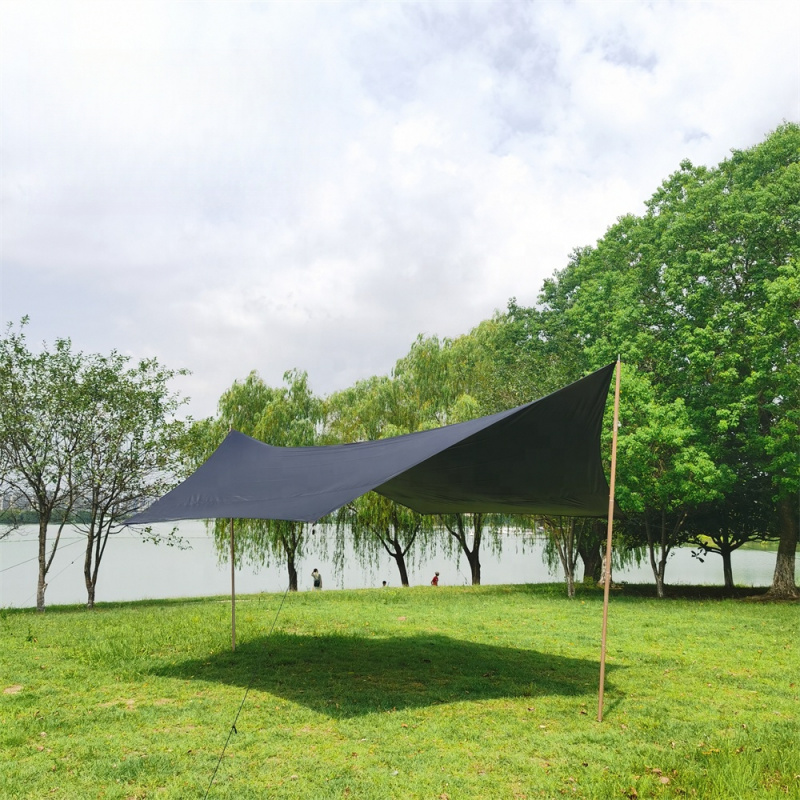 High Quality MCETO 4X5M Black  - Waterproof Tarp Shelter ulasan dan harga