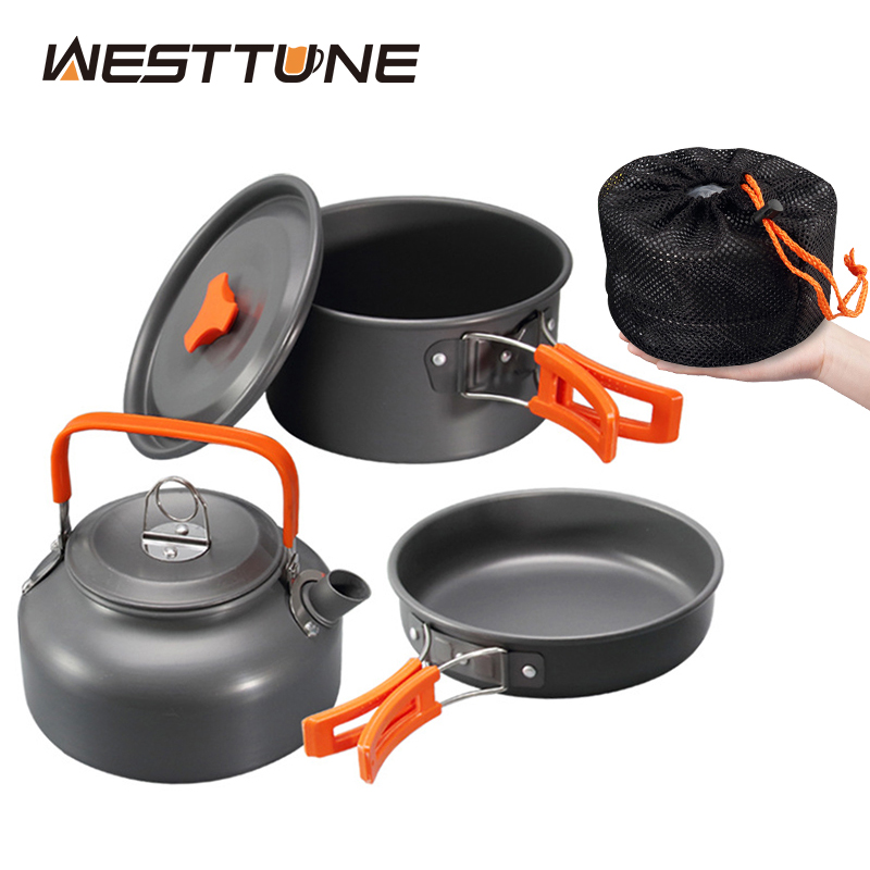 WESTTUNE Camping Cookware Kit  - Outdoor Camping Dining Set ulasan dan harga