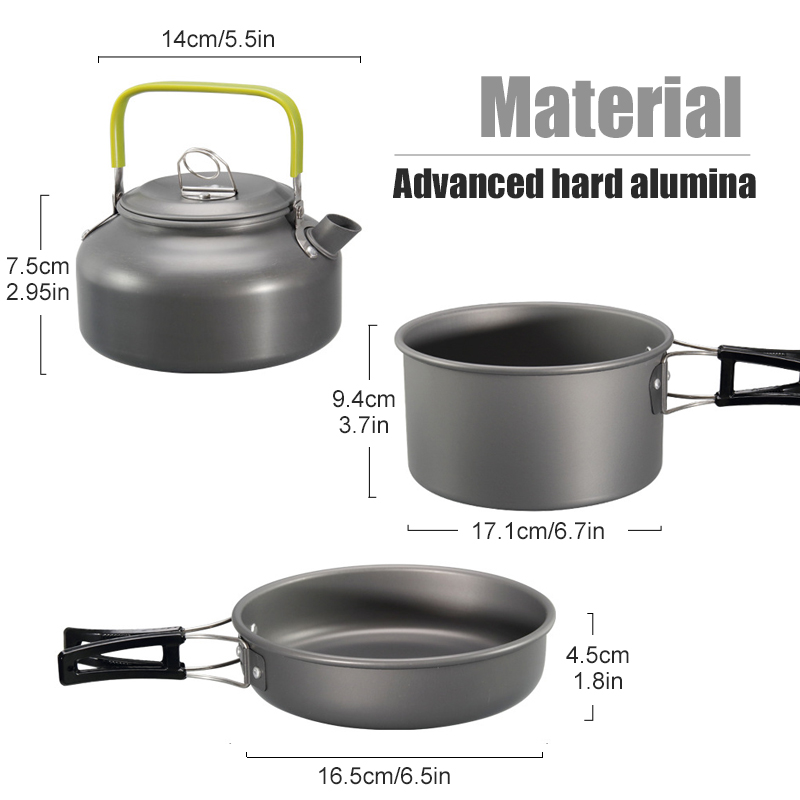 WESTTUNE Camping Cookware Kit  - Outdoor Camping Dining Set ulasan dan harga