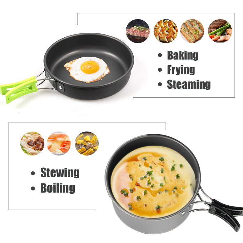 WESTTUNE Camping Cookware Kit  - Outdoor Camping Dining Set ulasan dan harga