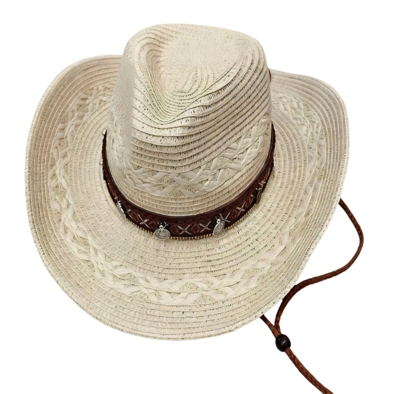 Woven Sun Hat Breathable Paper - Outdoor Camping Activities For Adults ulasan dan harga