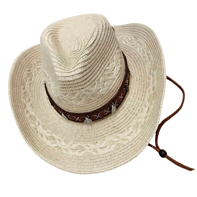 Woven Sun Hat Breathable Paper - Outdoor Camping Activities For Adults ulasan dan harga