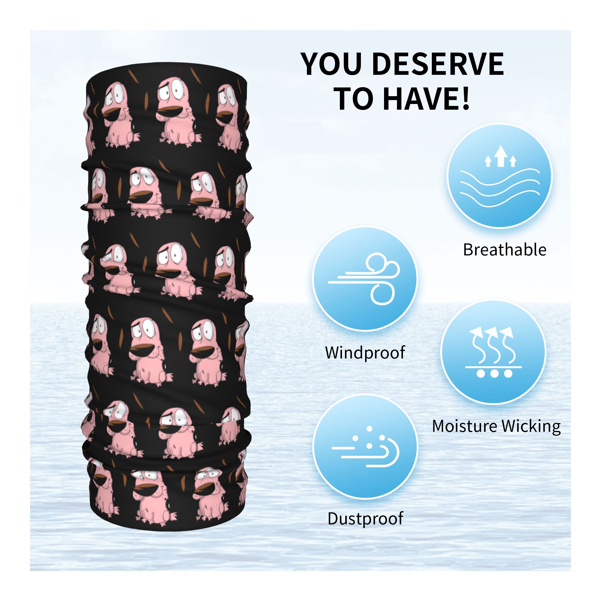Custom Cartoon Courage Dog Win - Trekking Gaiters ulasan dan harga