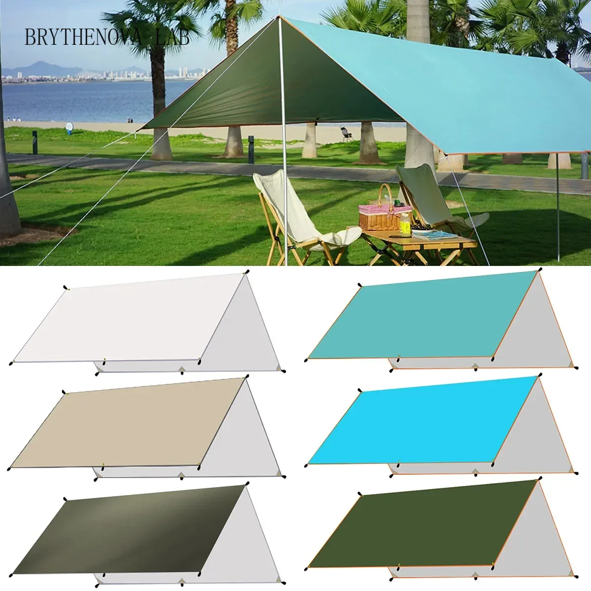 Camping Tarp Waterproof Tent H - Waterproof Tarp Shelter ulasan dan harga