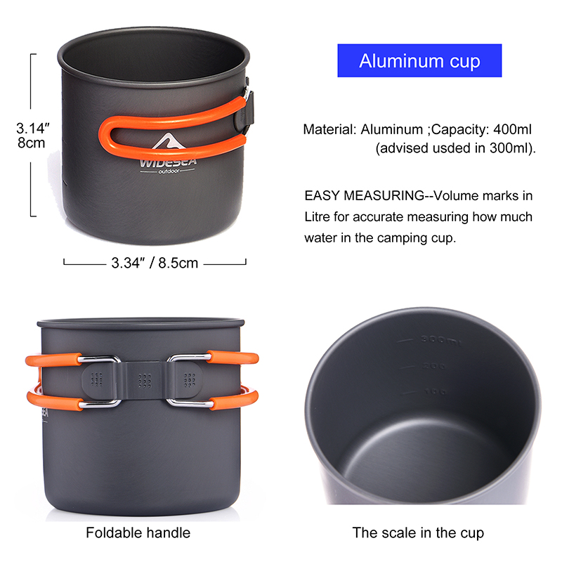 Widesea Camping Cookware Set O - Outdoor Camping Dining Set ulasan dan harga