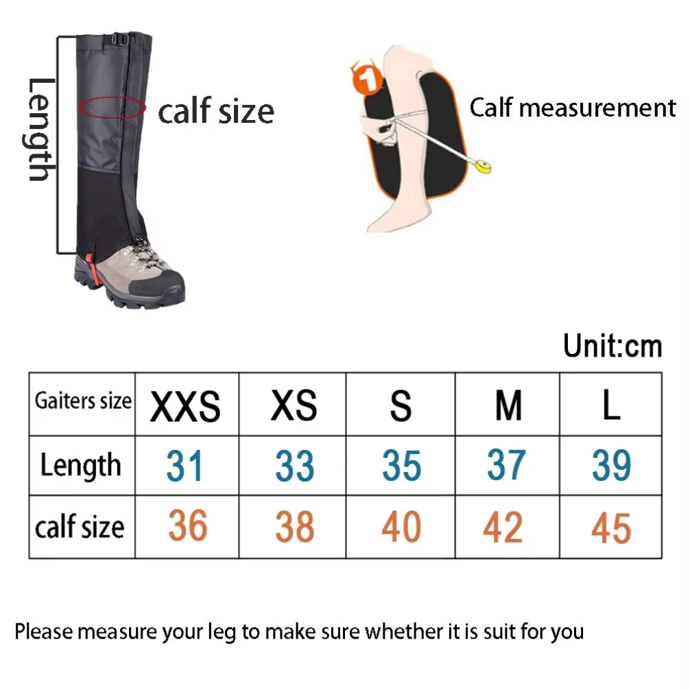 Waterproof Snow Leg Gaiters Hi - Trekking Gaiters ulasan dan harga