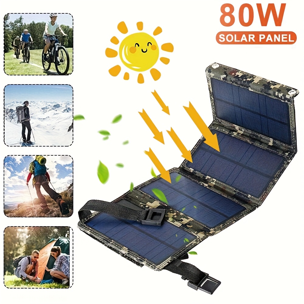 [Solar Panel] 80W Portable Fol - Outdoor Camp ulasan dan harga