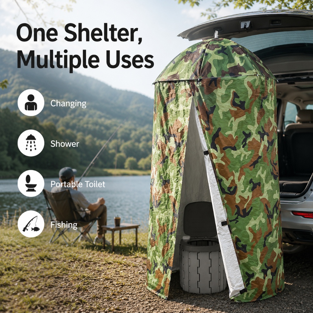 1Pcs Emergency Portable Hangin - Outdoor Camping Toilet Tent ulasan dan harga