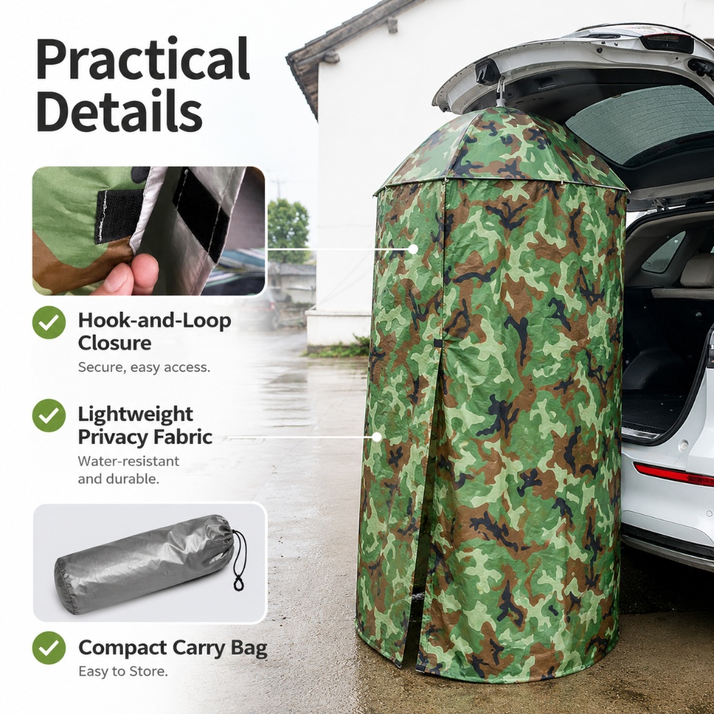 1Pcs Emergency Portable Hangin - Outdoor Camping Toilet Tent ulasan dan harga