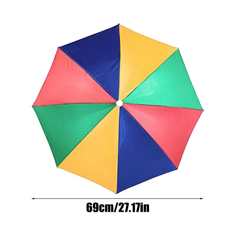 Foldable Head Wear Umbrella Ha - Outdoor Camping Activities For Adults ulasan dan harga