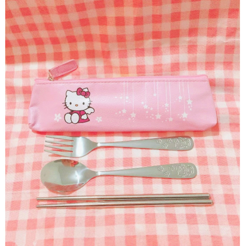 Hello Kitty Stainless Steel Sp - Outdoor Camping Dining Set ulasan dan harga