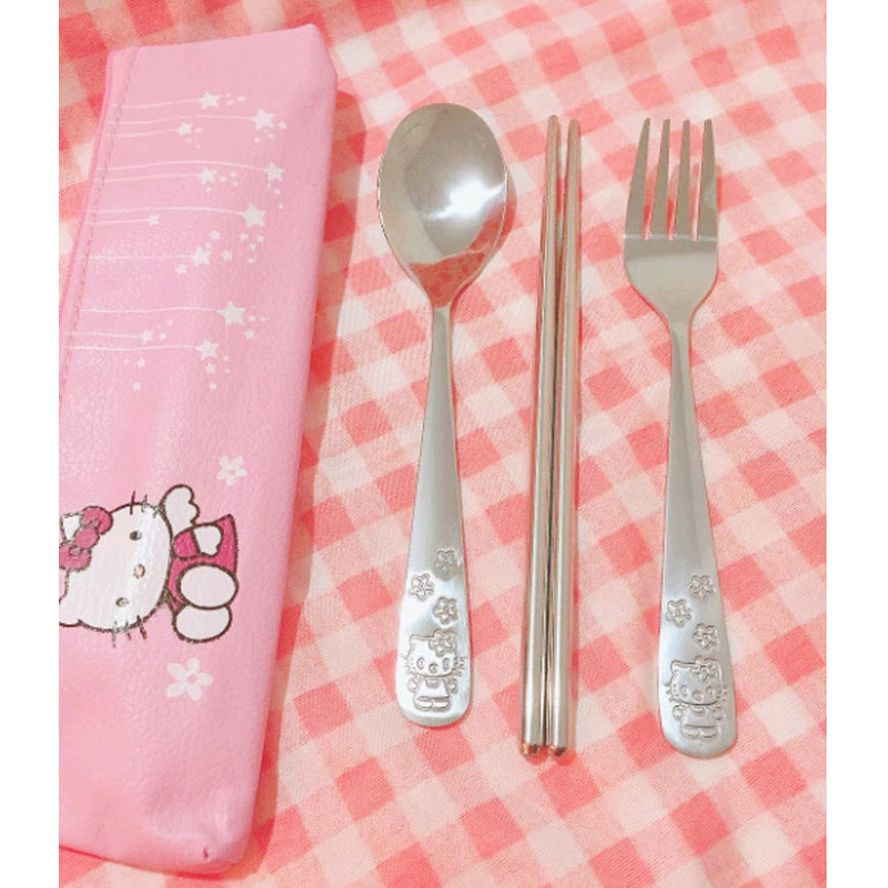 Hello Kitty Stainless Steel Sp - Outdoor Camping Dining Set ulasan dan harga