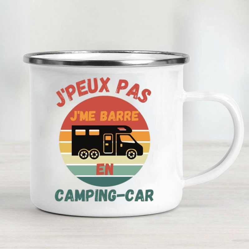 Camping Car Enamel Mug Adventu - Outdoor Camping Ideas ulasan dan harga