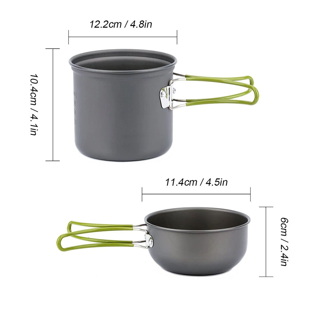 Camping Cookware Kit with Stov - Outdoor Camping Dining Set ulasan dan harga